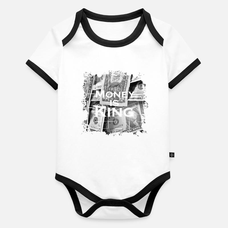 money Organic Baby Contrasting Bodysuit
