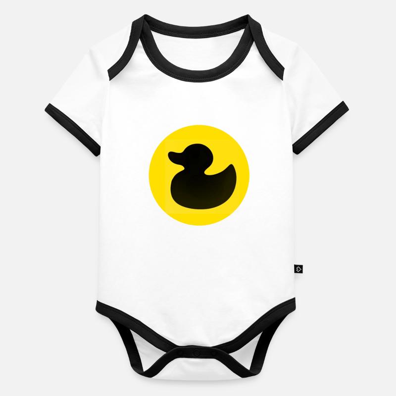 Ente Baby Bio-Kurzarm-Kontrastbody