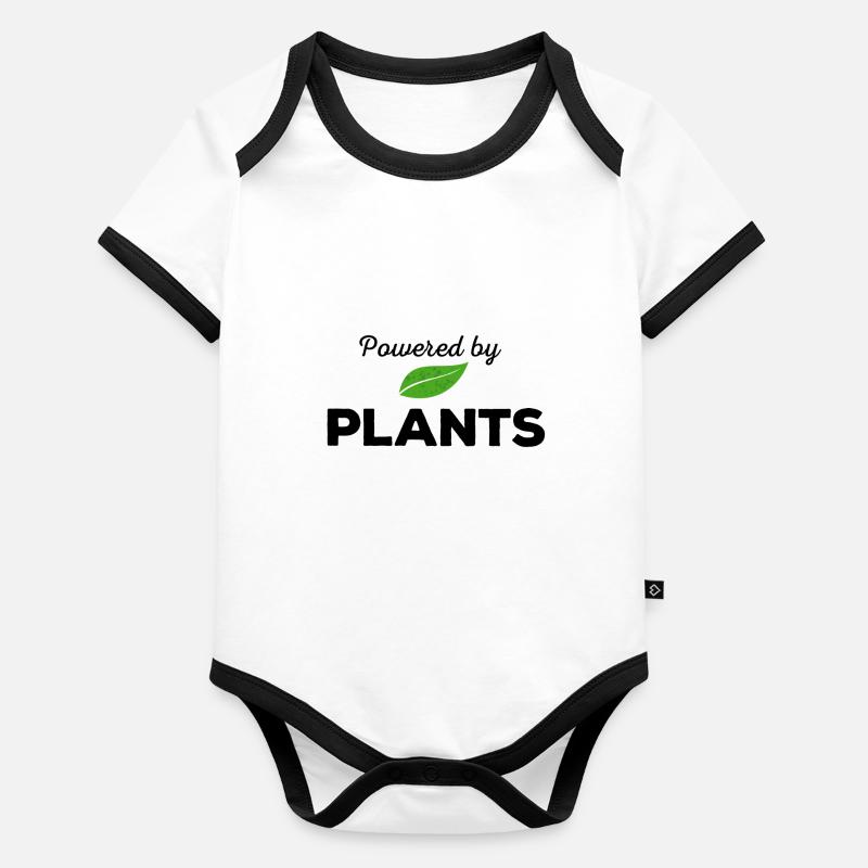 Propulsé par des PLANTES Body Bébé bio contrasté manches courtes