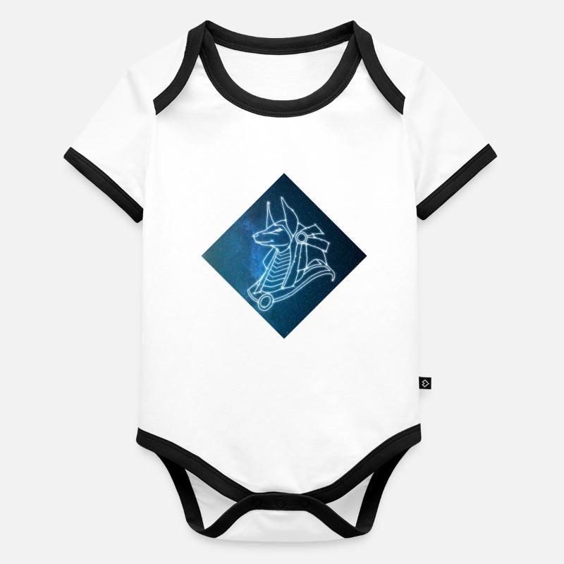 Seth Blue Sky Body Bébé bio contrasté manches courtes