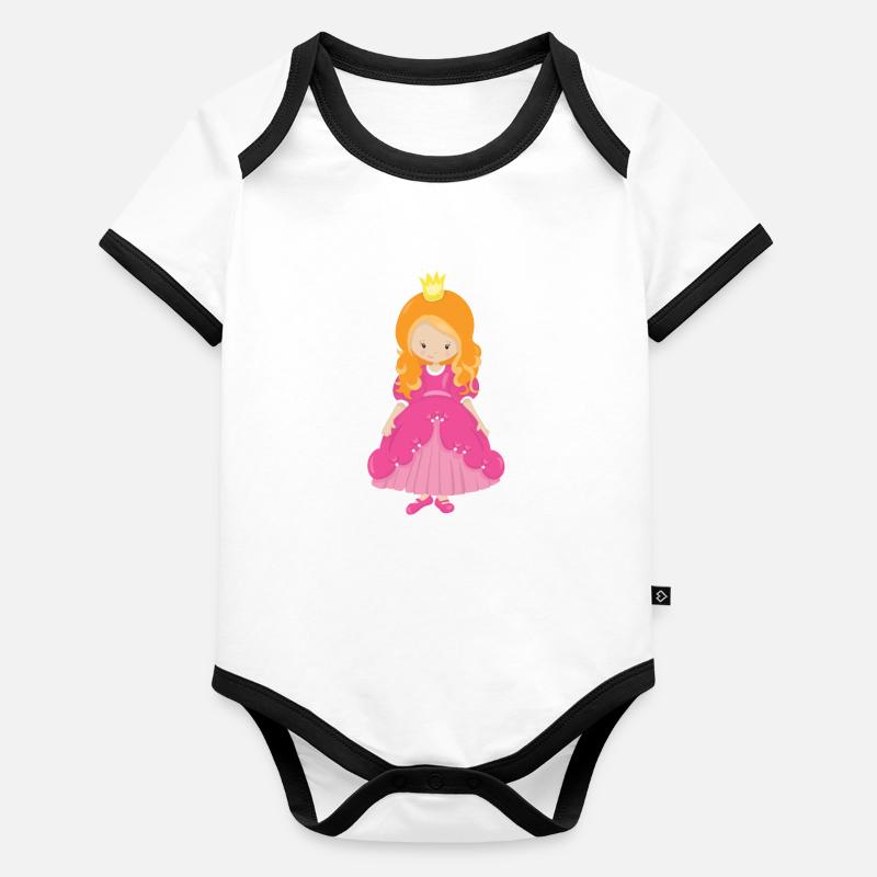 princess Organic Baby Contrasting Bodysuit