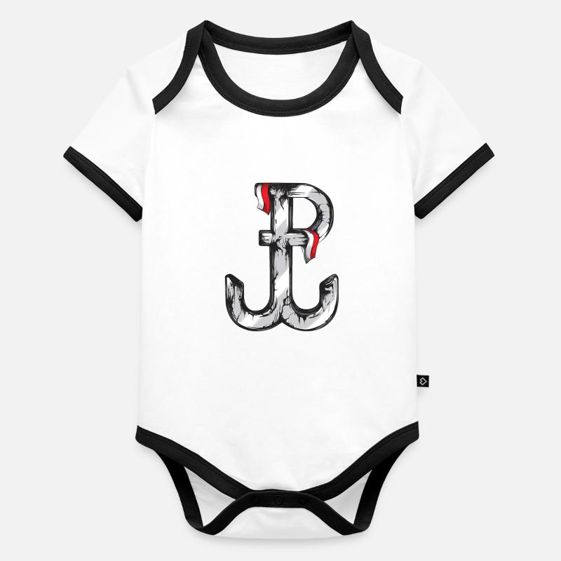 Poland Fighting Organic Baby Contrasting Bodysuit