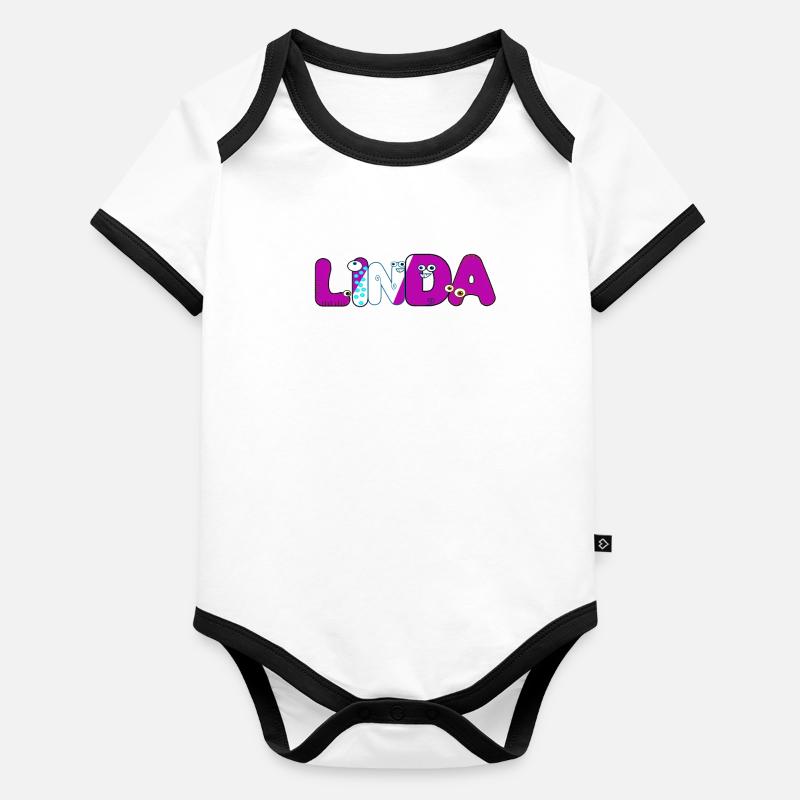 Linda Body Bébé bio contrasté manches courtes