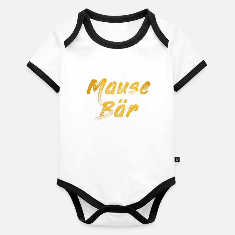 Mause bear Organic Baby Contrasting Bodysuit