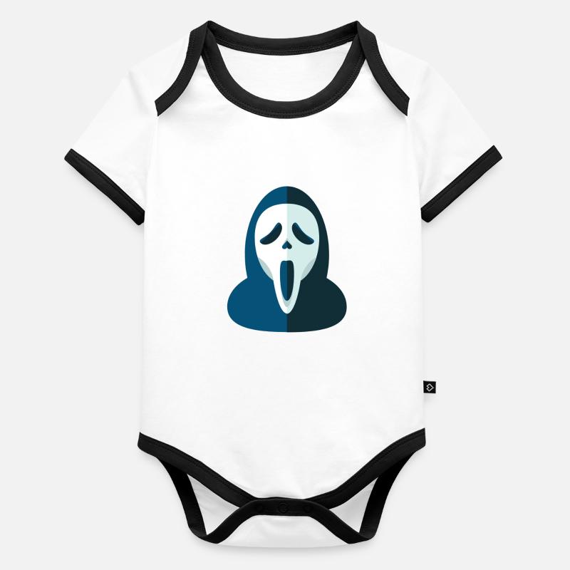 masque de cri Body Bébé bio contrasté manches courtes
