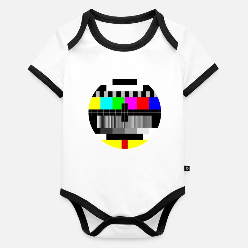 mire couleur - color test card Body Bébé bio contrasté manches courtes