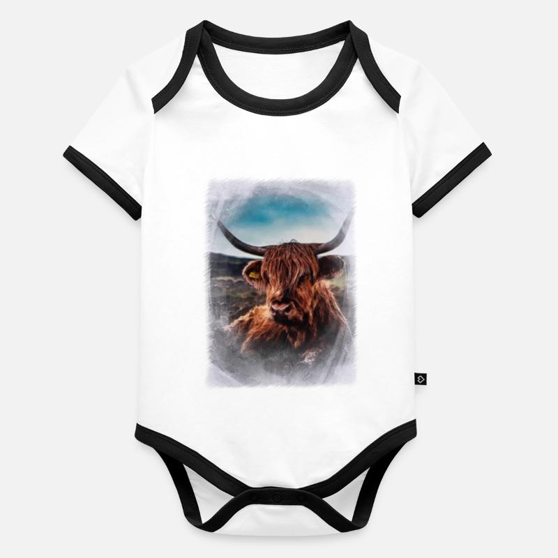 beef Organic Baby Contrasting Bodysuit