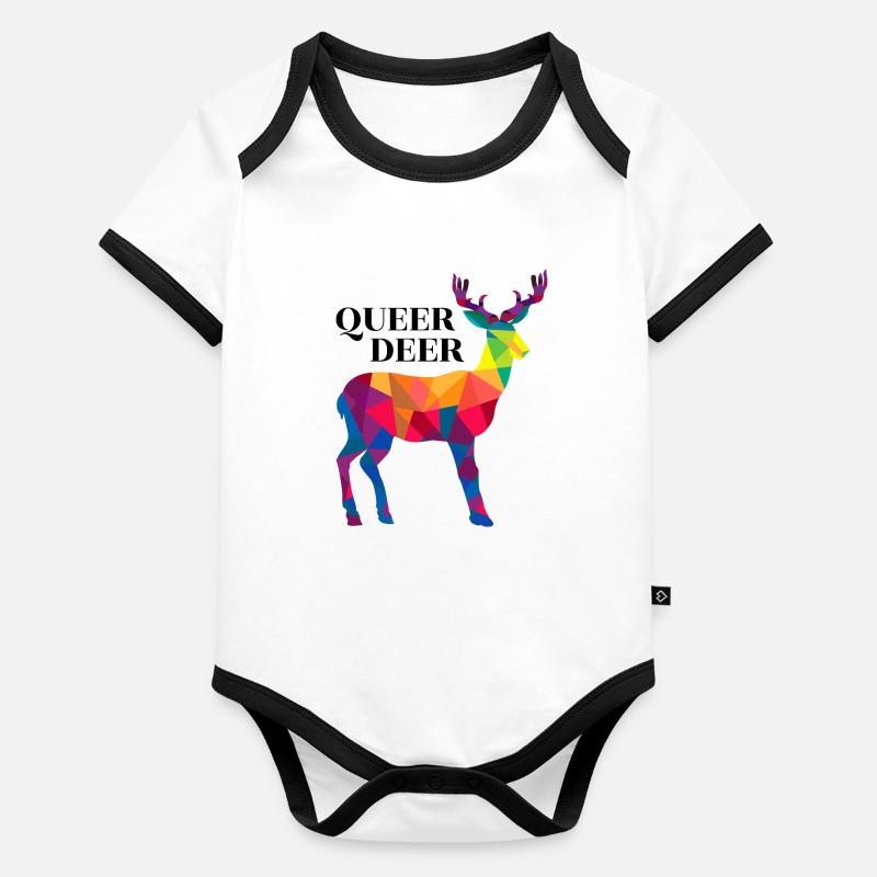 QUEER DERR Organic Baby Contrasting Bodysuit
