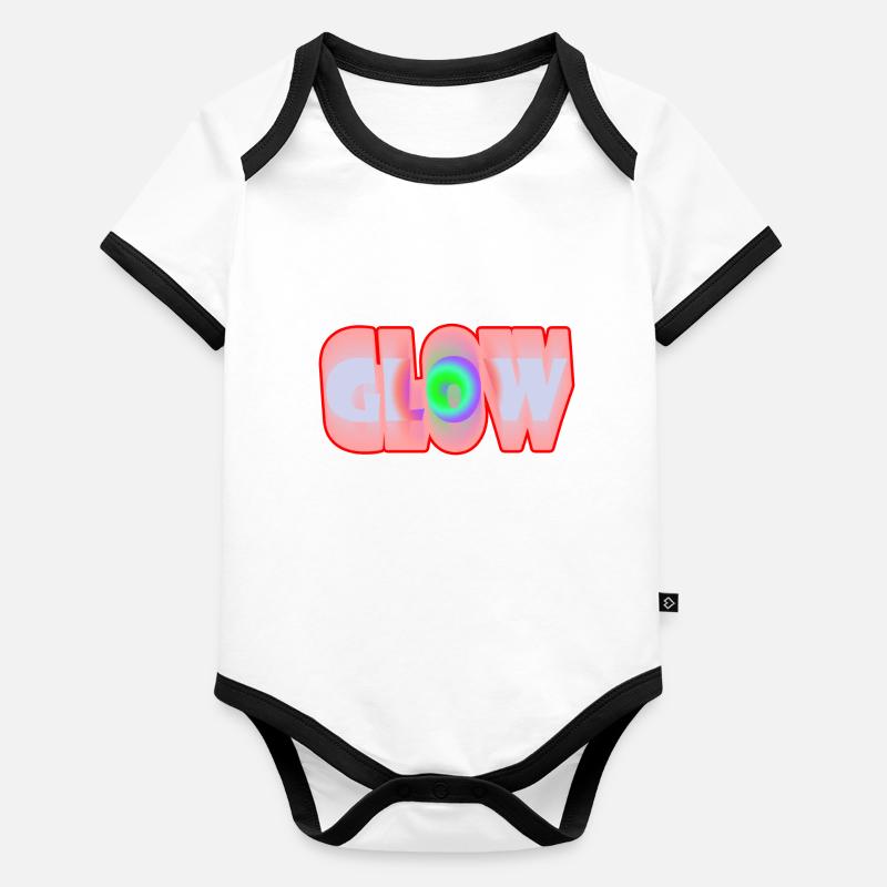 Glow Body Bébé bio contrasté manches courtes