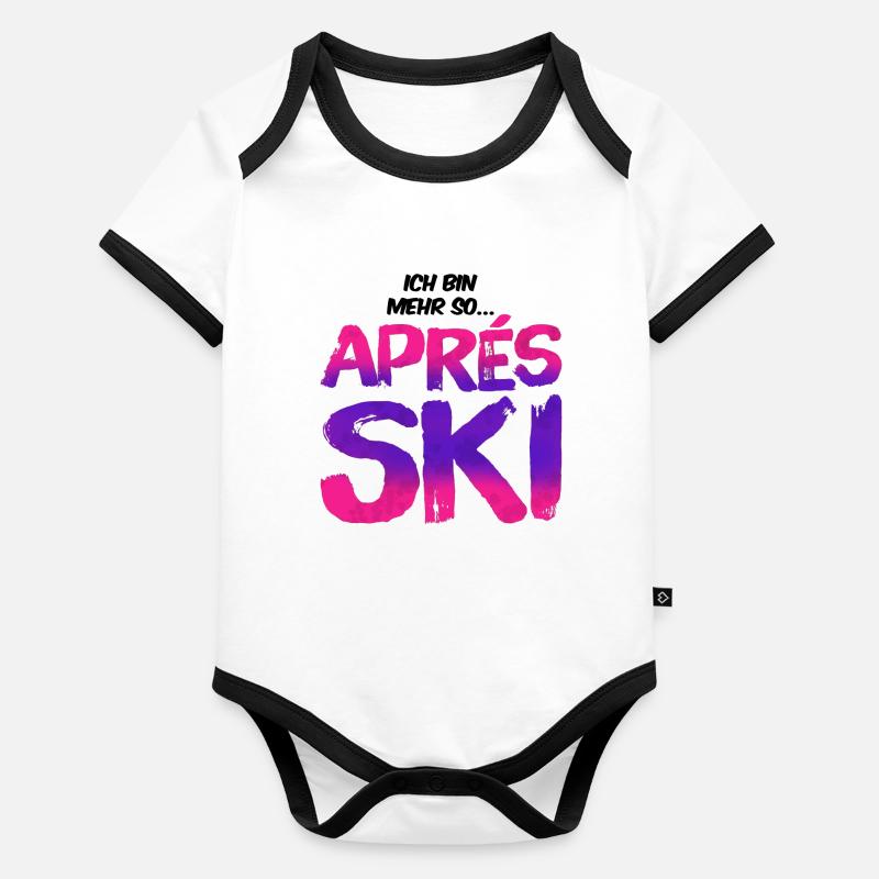 Après-ski Body Bébé bio contrasté manches courtes