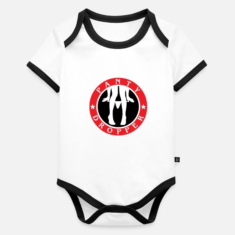 funny design Organic Baby Contrasting Bodysuit