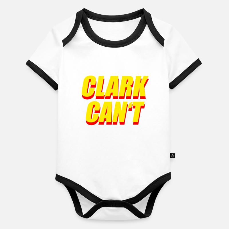 Clark Cant Lois Lane Superhero Great Organic Baby Contrasting Bodysuit