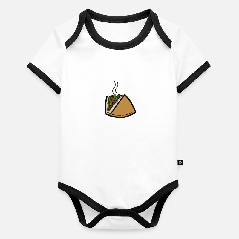 PAIN DÖNER Body Bébé bio contrasté manches courtes