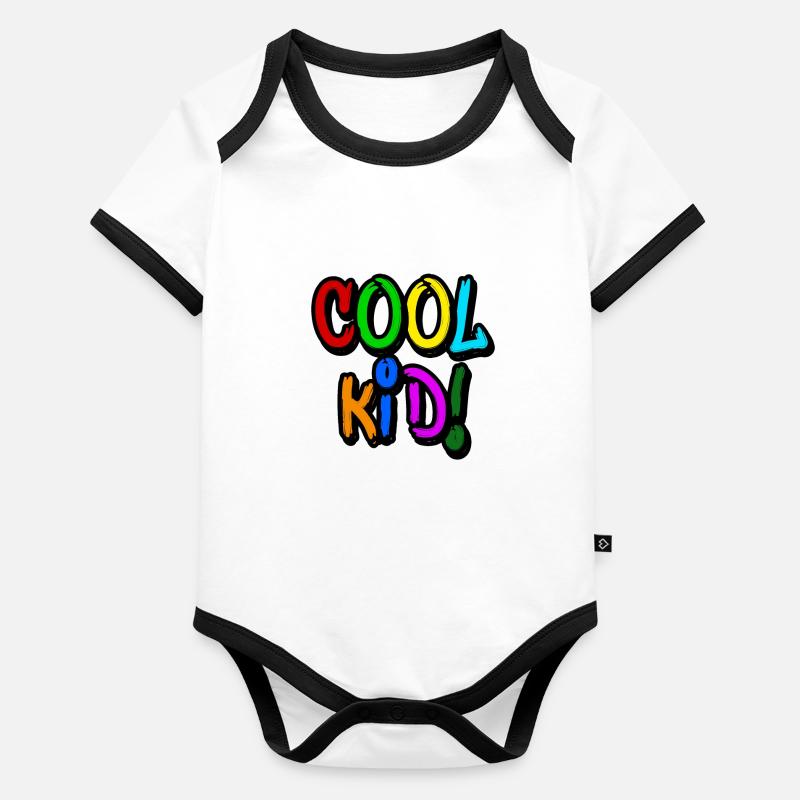 cool kid! Baby Bio-Kurzarm-Kontrastbody