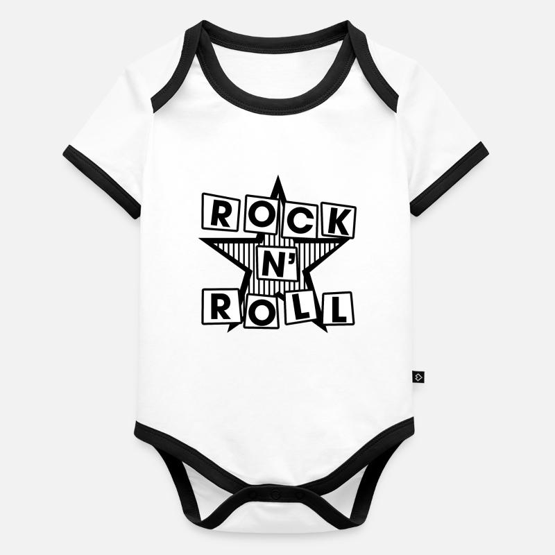 Rock N 'Roll Organic Baby Contrasting Bodysuit