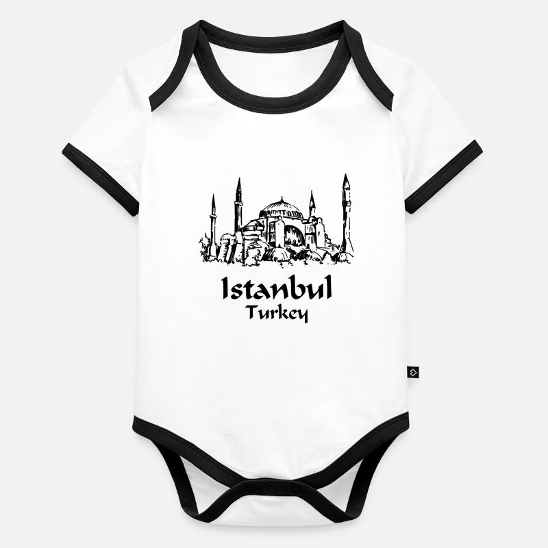 Istanbul Organic Baby Contrasting Bodysuit