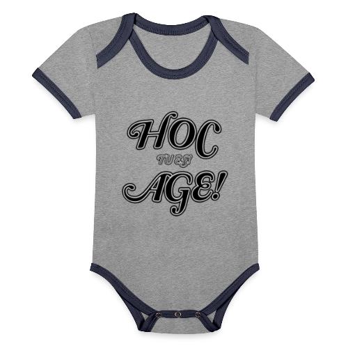 hoc age - tu es - Baby Bio-Kurzarm-Kontrastbody