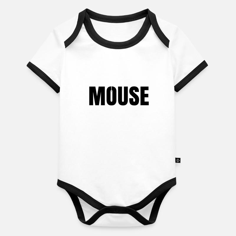 Maus Baby Bio-Kurzarm-Kontrastbody