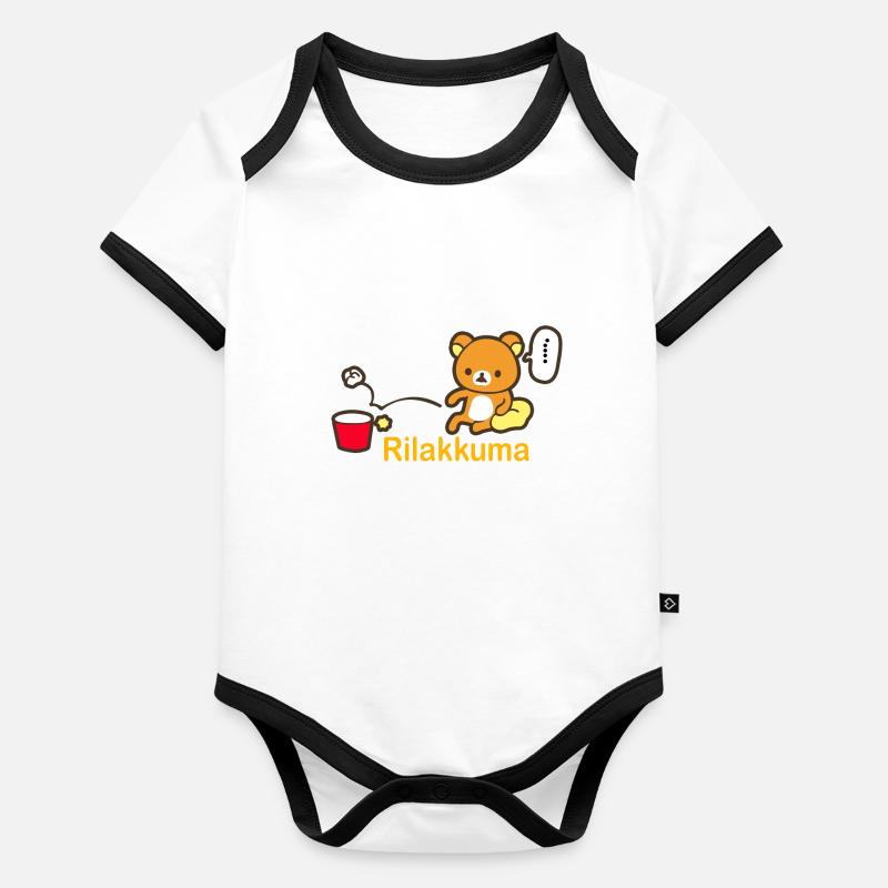 Rilakkuma Baby Bio-Kurzarm-Kontrastbody