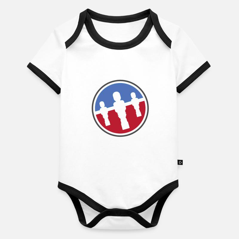 Logo de kick Body Bébé bio contrasté manches courtes