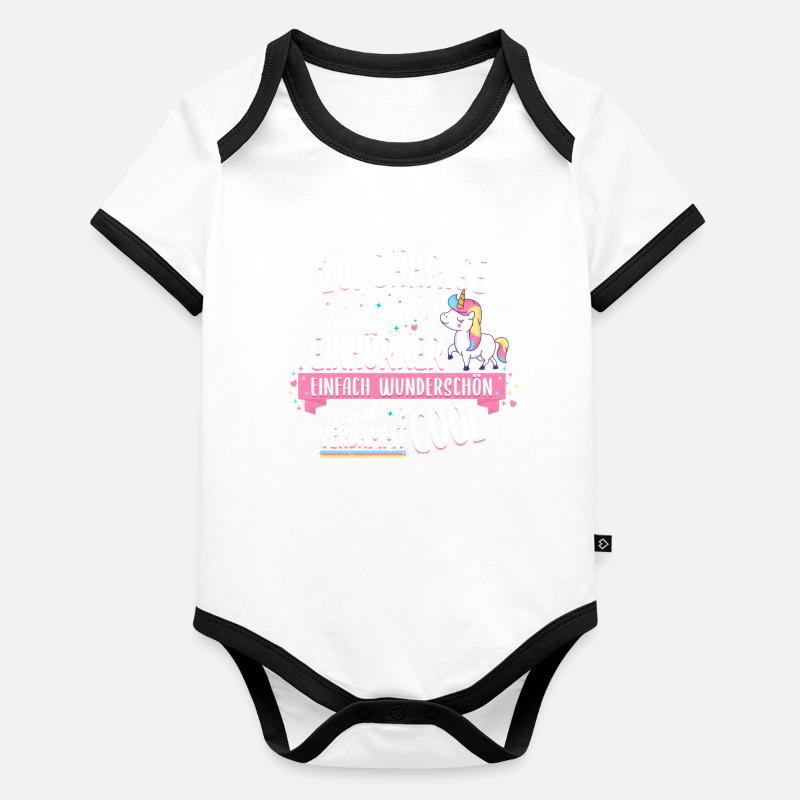 Geburtstag 20 Geburtstag Einhorn Spruch Party Baby Bio-Kurzarm-Kontrastbody
