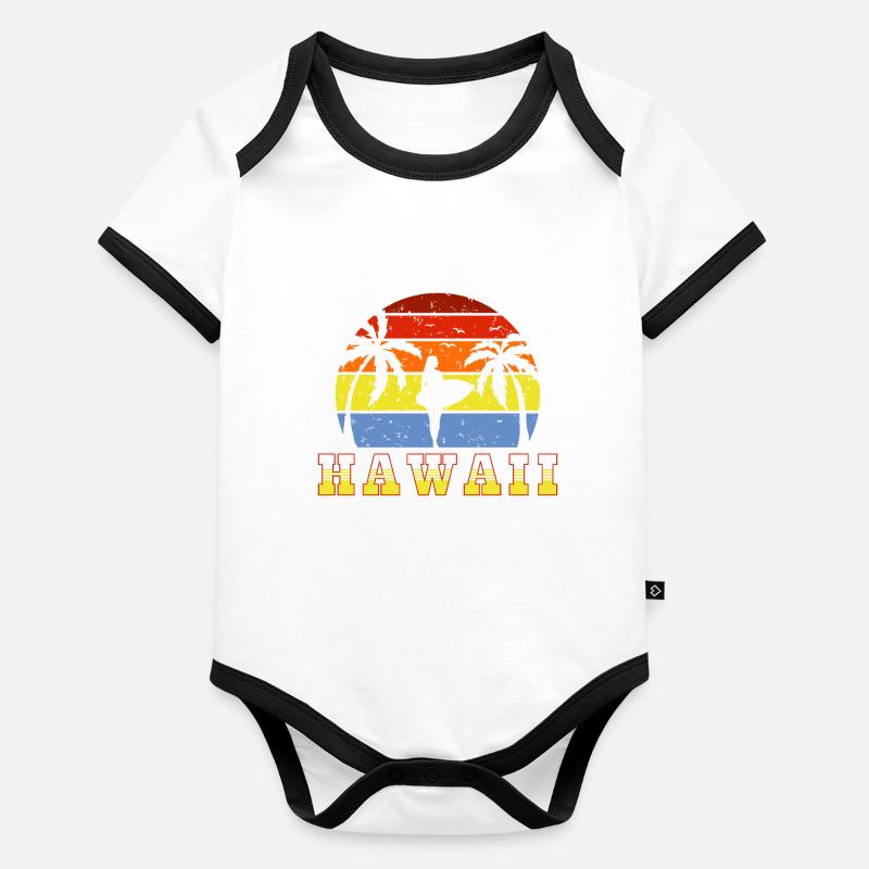 HAWAII Organic Baby Contrasting Bodysuit