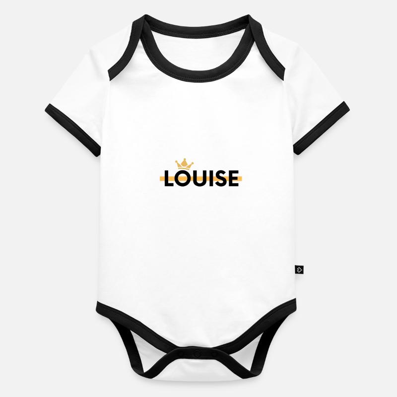 Louise Body Bébé bio contrasté manches courtes