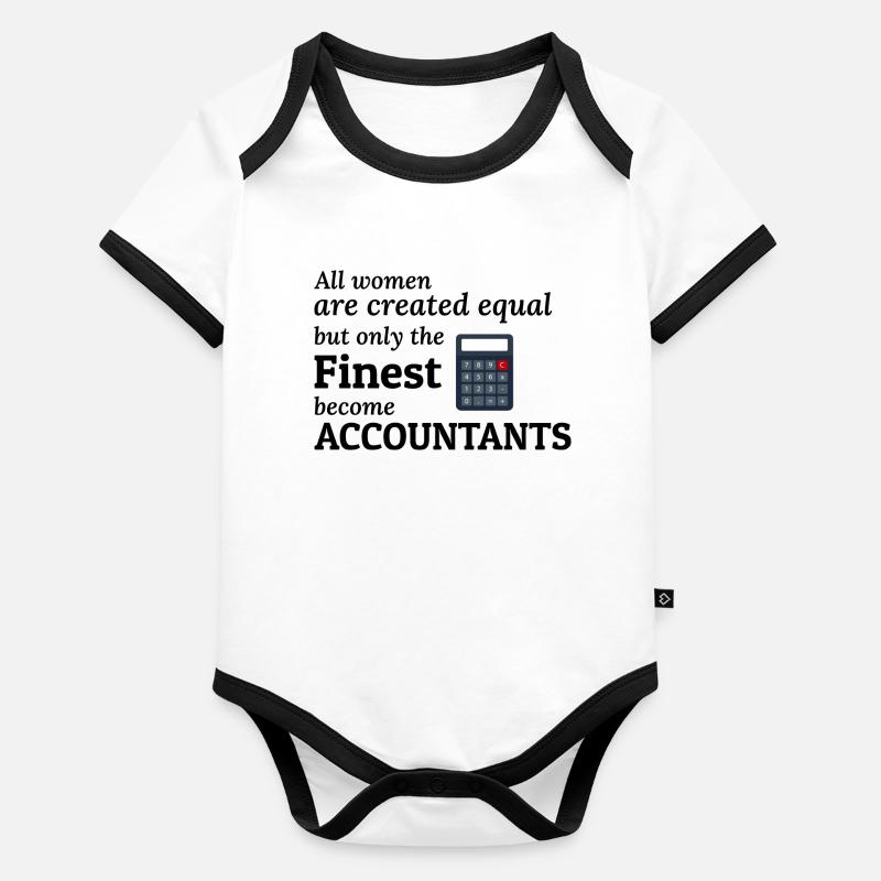 Comptable Femmes Comptabilité Cpa Drôle dire Cadeau Body Bébé bio contrasté manches courtes