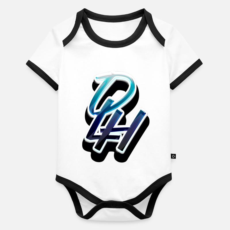 DLH Baby Bio-Kurzarm-Kontrastbody