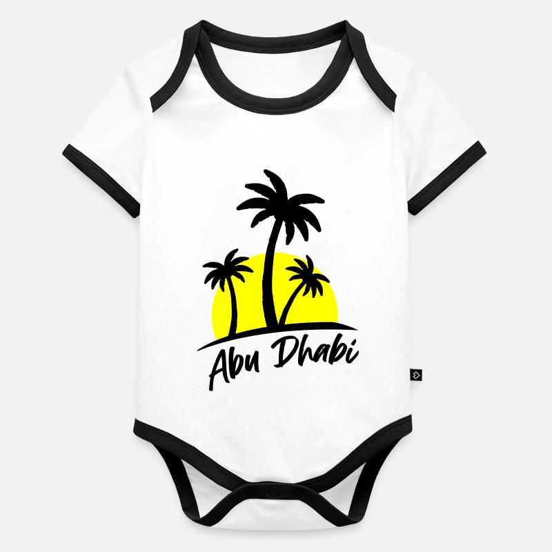 Abou Dhabi Body Bébé bio contrasté manches courtes