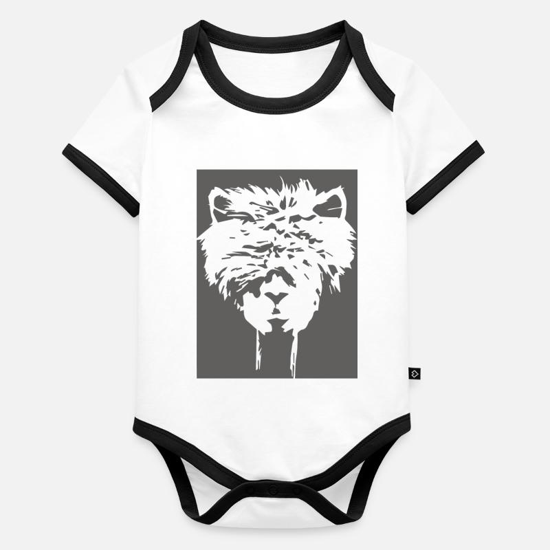 Alpaka Baby Bio-Kurzarm-Kontrastbody