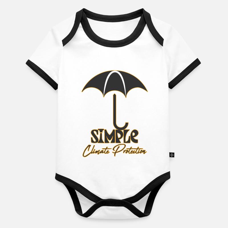 Simple - Climate Protection Baby Bio-Kurzarm-Kontrastbody
