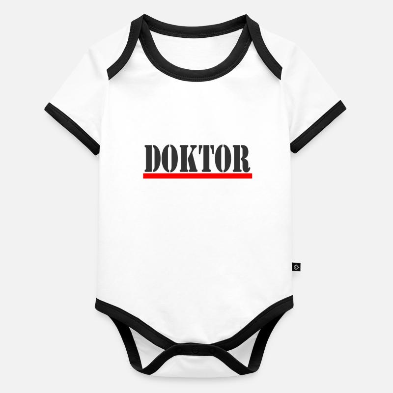Docteur Body Bébé bio contrasté manches courtes