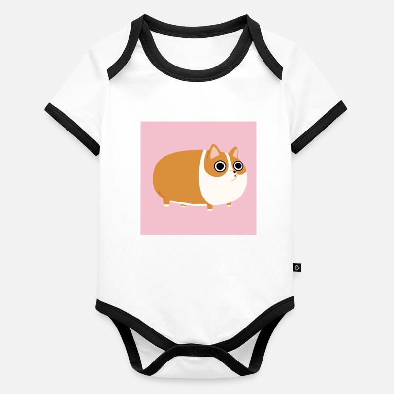 Hamster Baby Bio-Kurzarm-Kontrastbody