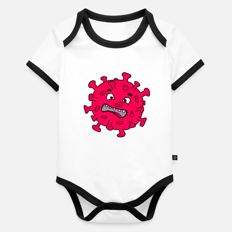 Corona Body Bébé bio contrasté manches courtes