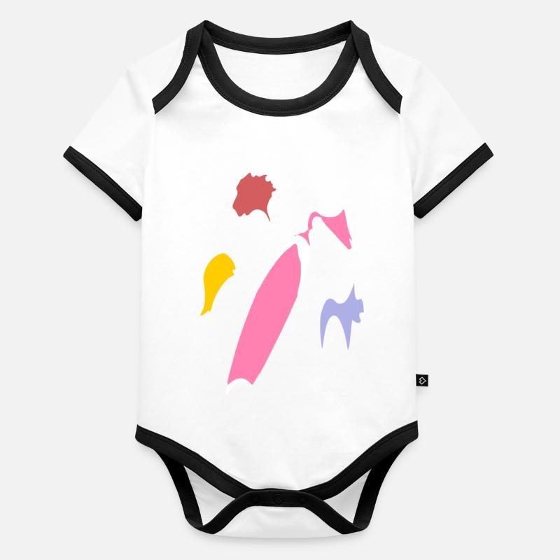 Creativity Organic Baby Contrasting Bodysuit