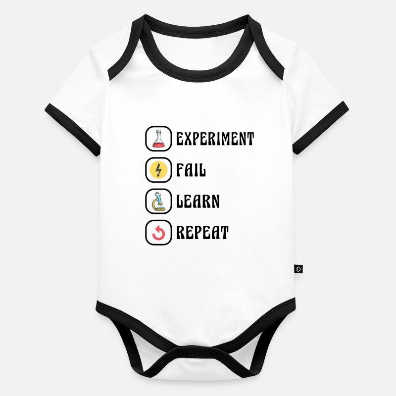 Science Physics Chemistry Experiment Organic Baby Contrasting Bodysuit