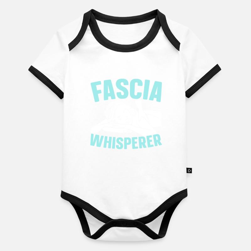 Faszienflüsterer lizenzierter Massagetherapeut Baby Bio-Kurzarm-Kontrastbody