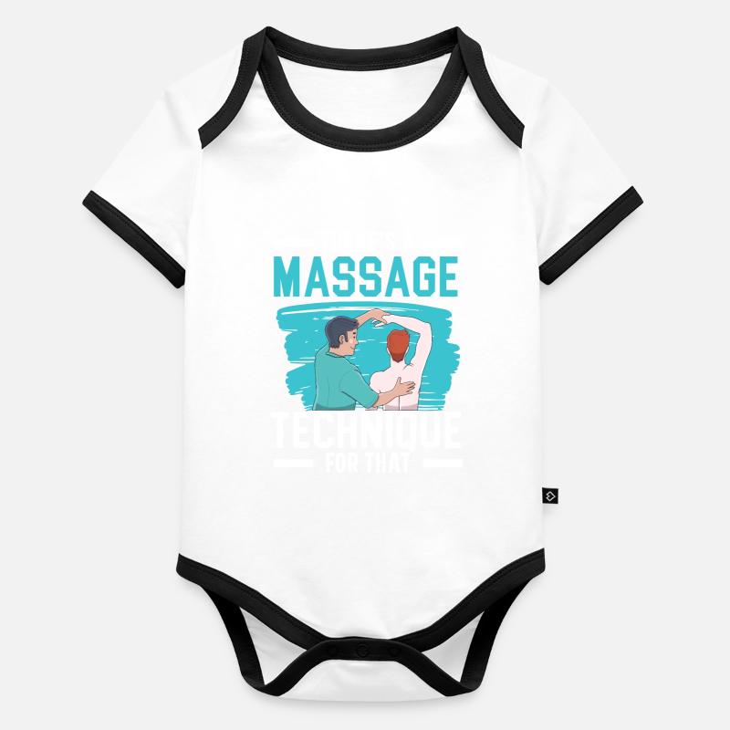 There is a massage technique for this therapist Organic Baby Contrasting Bodysuit