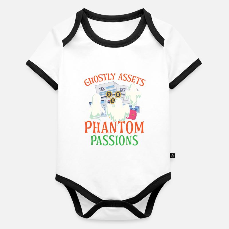 Spooky Fortune Phantom Passions Gru Body Bébé bio contrasté manches courtes