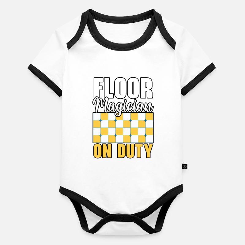 Tiler Tiler Profession Floor Layer Tile Organic Baby Contrasting Bodysuit