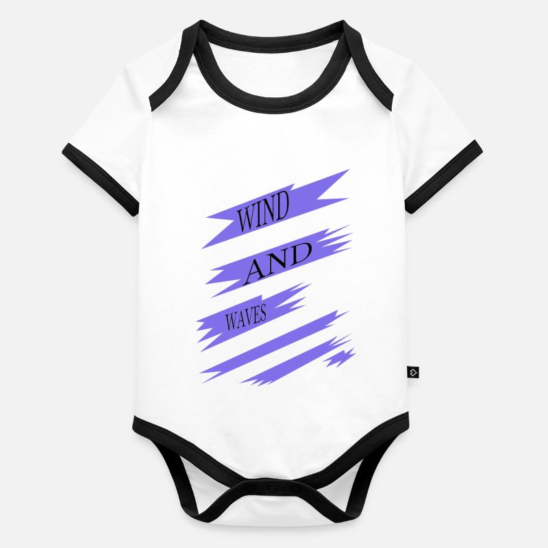 windsurfing competitions wind and waves liberation Organic Baby Contrasting Bodysuit