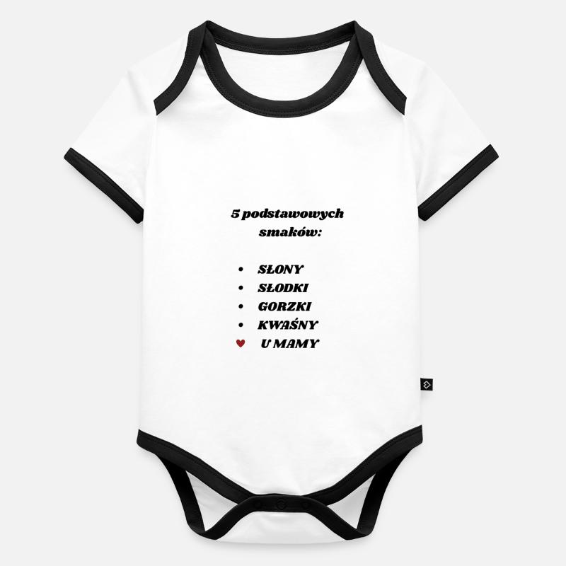 Tastes at Mom's Organic Baby Contrasting Bodysuit