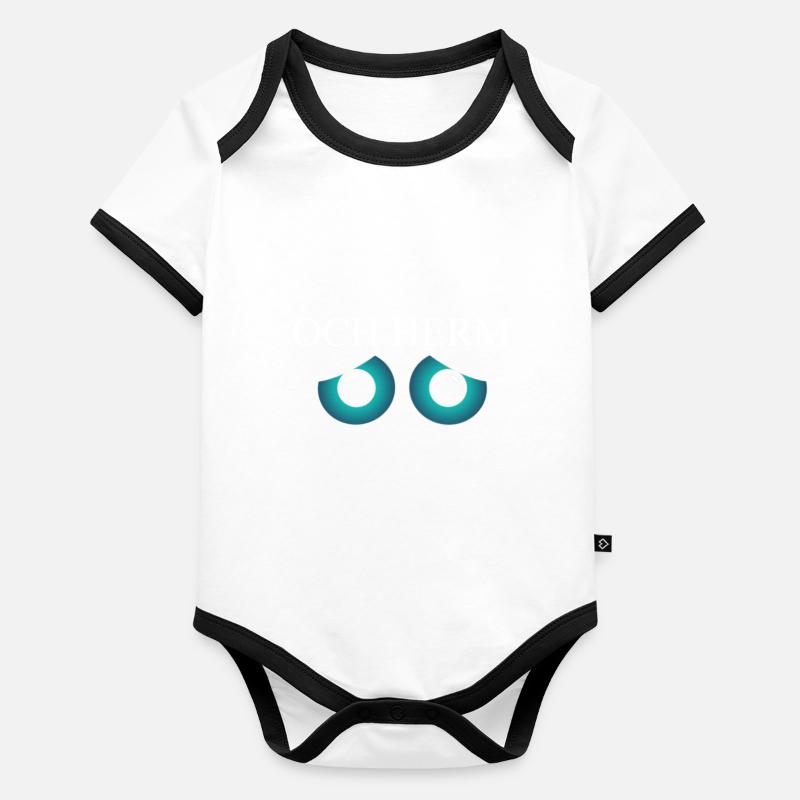 Och Herm Aachen Öche AC Rheinland Öcher Mäddche Body Bébé bio contrasté manches courtes