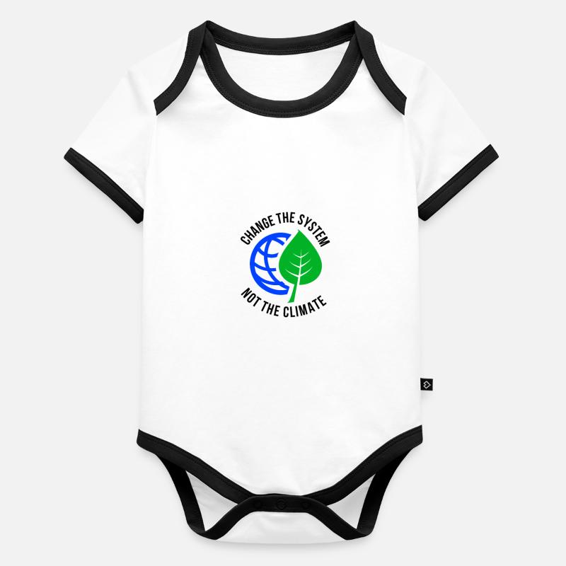 Student demo against climate change Organic Baby Contrasting Bodysuit