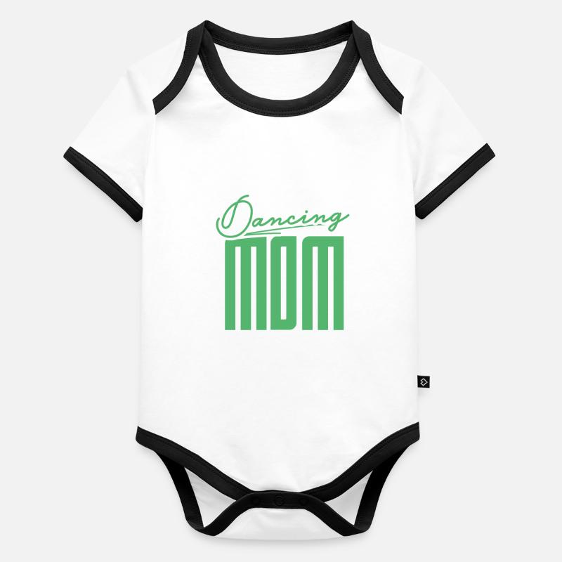 Danseuse Maman Body Bébé bio contrasté manches courtes
