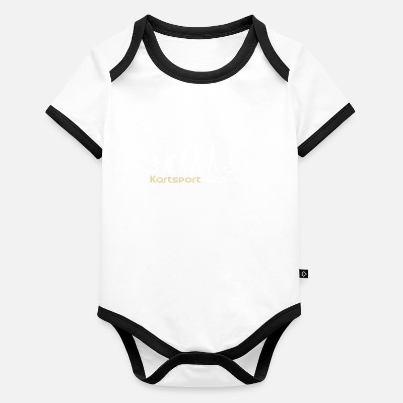 Go-Kart Evolution Body Bébé bio contrasté manches courtes