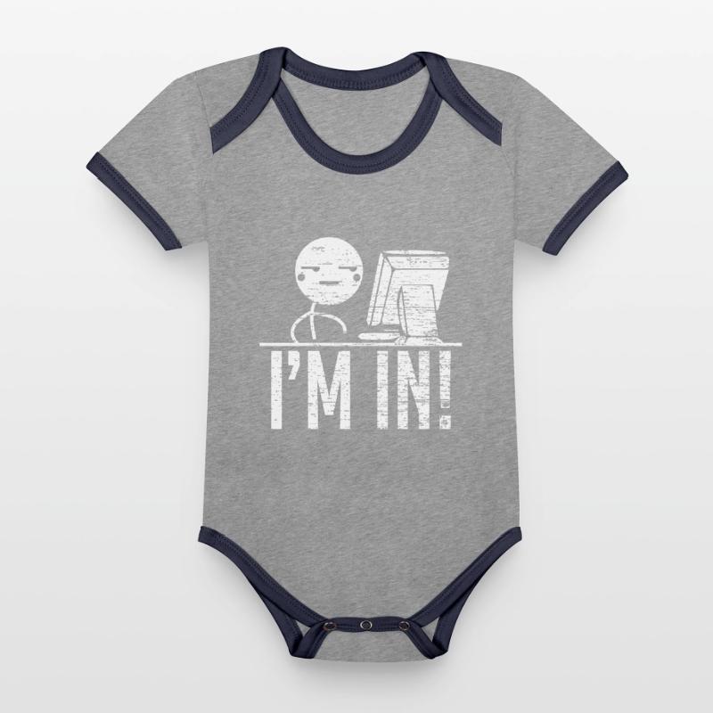 Hacking Hacker Programm Codieren Baby Bio-Kurzarm-Kontrastbody