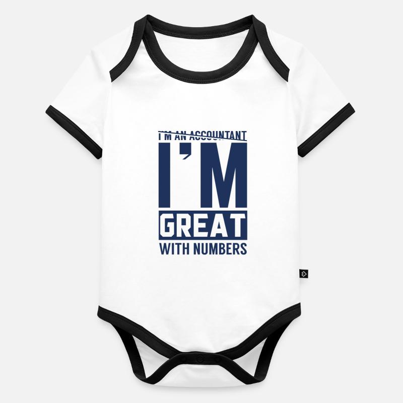 Bookkeeping accountant accounting training team Organic Baby Contrasting Bodysuit