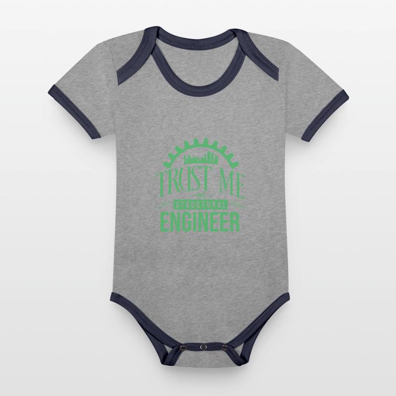 Building structural engineer structural engineer structural engineering Organic Baby Contrasting Bodysuit